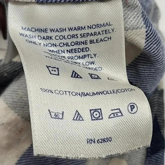 Lands' End Button down Plaid Long Sleeve Men's Shirt XL - Picture 7 of 8